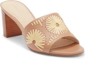 Jack Rogers Susie Raffia Stitched Slide Sandal in Caf Au Lait/Natural at Nordstrom Rack, Size 7.5