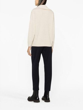Brunello Cucinelli WomenS Marble Wool Knit Sweater, Size XXL