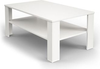 Vicco Tavolino da salotto, Bianco, 100 x 42 cm Vicco