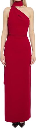 Solace London Demi Maxi Jurk - Dames - Avondkleed - Rood - S - Polyester - Kleedjes