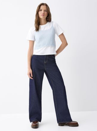 Twik Womens High-rise wide-leg jean RB fit