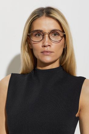 Prada Prescription Glasses B55V, Unisex, Gold