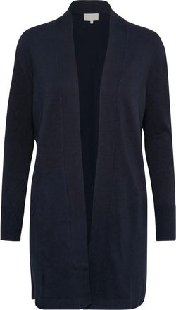 Inwear Marineblauwe Lange Open Cardigan - Dames - Vesten - Blauw - S - Truien & Vesten