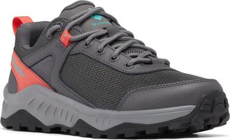 Columbia Womens Trailstorm Ascend Waterproof, Dark Grey/Red Coral, 3.5