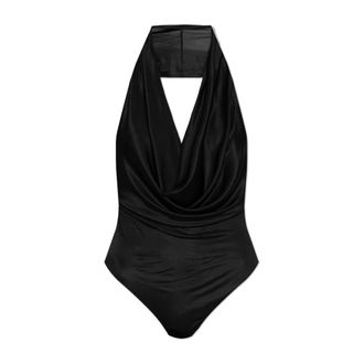 Dsquared2 Tops, Dames, Zwart, XS, Satijn, Backless Bodysuit