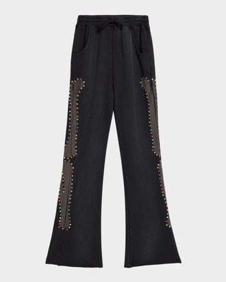 Alchemist Men & apos;s Cotton Rhinestone-Embellished Bones Atelier Sweatpants