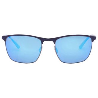 Ray-Ban Ray Ban Blue Chromance Square Unisex Sunglasses RB3686 92044L 57