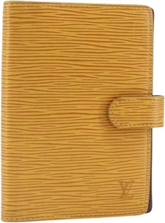 Louis Vuitton Pre-owned Accessories, female, Yellow, Size: ONE SIZE Pre-owned Leather Home-Office Accessory