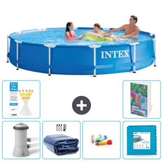 Intex Piscina Con Estructura Redonda - 366x76 Cm - 7-piezas S229