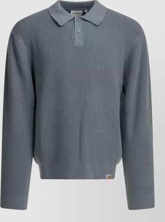 Carhartt Work in Progress ribbed long-sleeve polo shirt