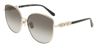 Ferragamo SF339S 738 Womens Sunglasses Gold Size 60