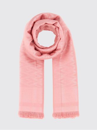 Valentino Garavani Silk and Wool Blend Scarf with Jacquard Monogram