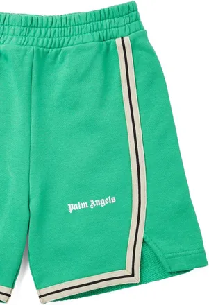 Palm Angels Patrack Jogger Shorts - Green