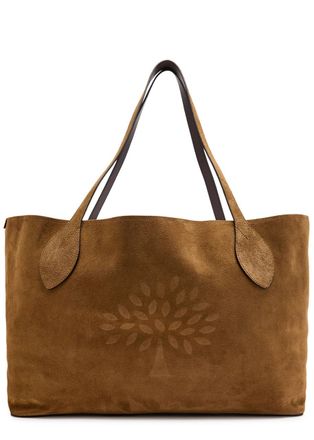 Mulberry Oversized Suede Tote bag - Sand - One Size