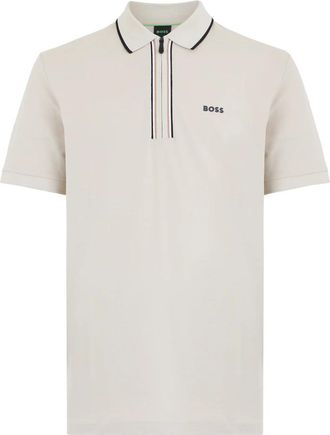 HUGO BOSS Philix Polo - Heren - Polos - Beige - 2XL - Katoen - Tops
