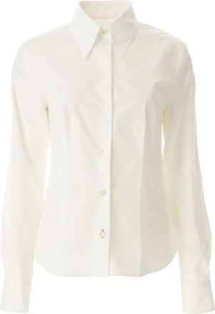 Paul Smith Klassiek wit overhemd met kenmerkende streep - Dames - Overhemden - Wit - M - Katoen - Overhemden