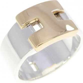 Herm&egrave;s Yellow Gold (18K) Silver 925 Band Ring (Pre-Owned)
