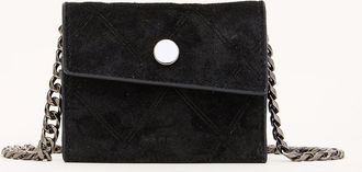 Hammitt Hammitt Montana Pendant Noir Diamond Suede Gunmetal