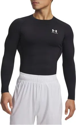 Under Armour HeatGear Compression Long Sleeve Top in Black at Nordstrom, Size Xxx-Large