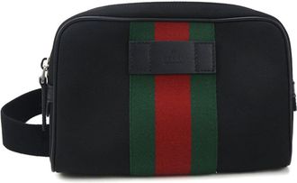 Gucci Black Canvas Fanny Pack Sling Bag (Pre-Owned)