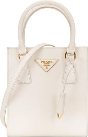Prada Handbags, female, White, Size: ONE SIZE Shoulder Bag