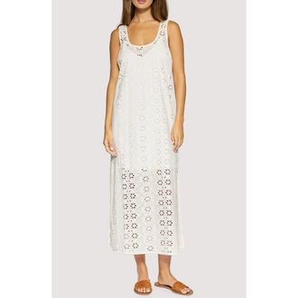 Lost + Wander Dolce Marina Eyelet Lace Maxi Dress in White at Nordstrom, Size X-Small