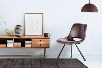 Kayoom Stuhl »Josephine 325 2er-Set, zeitloses Design, mit geometrischer Aussparung« (Set) 2 Stk.pflegeleicht, schlicht, weiche Polsterung für angenehmes Sit