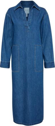 Part Two Denim Maxi Jurk - Dames - Maxi kleedjes - Blauw - L - Denim - Kleedjes