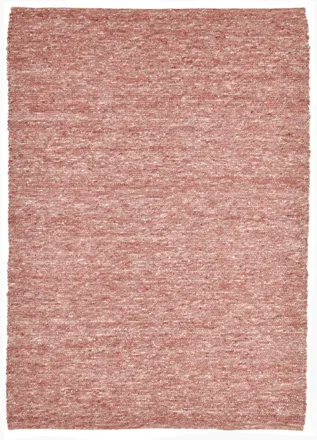 THEKO Alfombra tejida a mano en lana virgen - rojo 120x180 cm