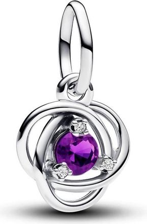 Pandora Womens Eternity Circle Dangle Charm In Purple