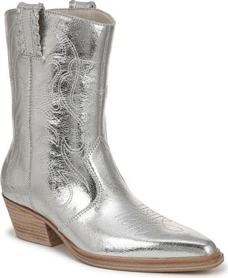 Franco Sarto Bianca Western Boot in Silver at Nordstrom Rack, Size 7.5