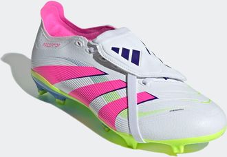 adidas Fussballschuh ADIDAS PERFORMANCE PREDATOR LEAGUE FOLD-OVER TONGUE FG/MG, Damen, Gr. 46, weiss (cloud wei&szlig;, lucid pink, lucid lemon), Synthetik, Schuhe