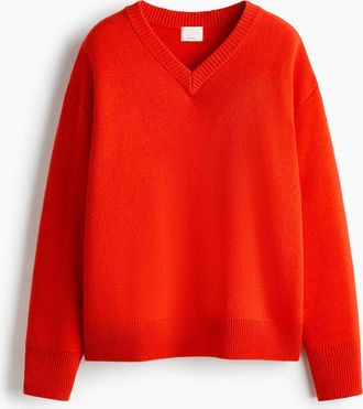 H&M Pullover aus Wollmix - Orange
