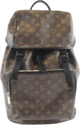 Louis Vuitton Marron Coated Canvas Backpack (Pre-Owned)