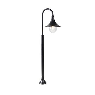 QAZQA Cl&aacute;sico/antiguo Linterna Exterior Inteligente Negra 125 Cm Ip44 Con Wifi A60 - Daphne Aluminio /pl&aacute;stico Alargada Adecuado Para Led Max. 1 X 4.9 Watt 