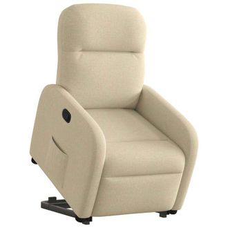 vidaXL Vidaxl - Sill&oacute;n Reclinable Elevable De Tela Color Crema