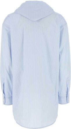 Miu Miu Embroidered Poplin Shirt - Blue