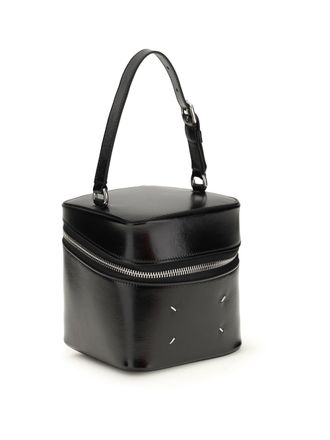 Maison Margiela Womens Big Cube Bucket Bag Black Calf Leather Bos Taurus