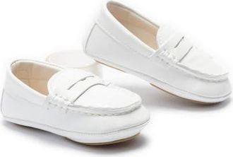 Moustache Loafer Dress Shoes in White at Nordstrom, Size 3