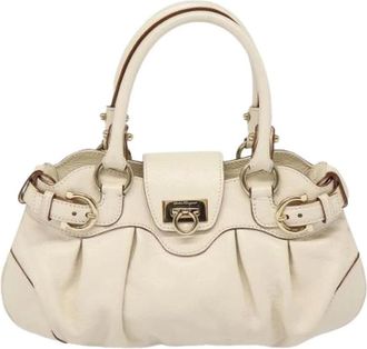 Ferragamo Pre-owned Handbags, female, White, Size: ONE SIZE Pre-owned Handbag