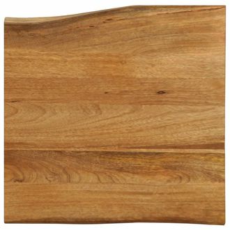 vidaXL Piano Per Tavolo 60x60x3,8cm Bordi Vivi In Legno Massello Mango - Vidaxl
