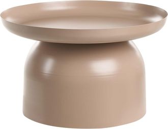 Beliani Mesa de centro Metal Gris pardo