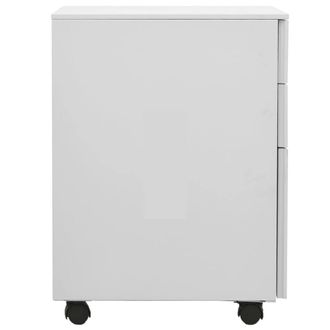 Berkfield Home Mobile File Cabinet Light Grey 39x45x60 cm Steel | Size: 39 x 45 x 60 cm