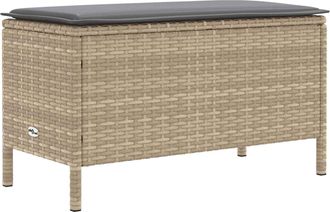 vidaXL Reposapi&eacute;s De Jard&iacute;n Beige Y Gris Claro 80 X 38 X 42 Cm Vidaxl