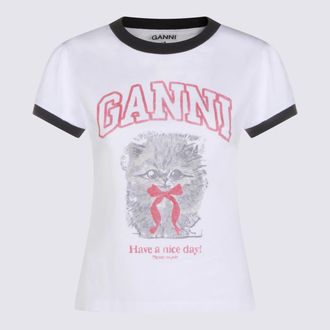 Ganni T-Shirts And Polos Light And Natural