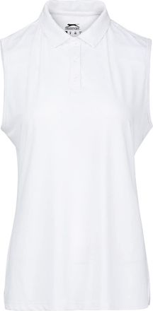 Slazenger Womens Sleeveless Polo Shirt (14) White