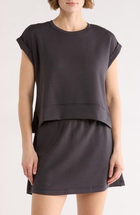 Marika Becky Short Sleeve Crew Top in Phantom at Nordstrom Rack, Size X-Small