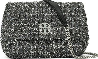 Tory Burch Willa Metallic Tweed Small Shoulder Bag