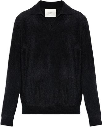 Lisa Yang Omar Sweater - Heren - Cashmere truien - Zwart - 2XL - Kasjmier - Truien & Vesten