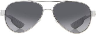 Costa Loreto Grey Gradient Polarized Glass Pilot Ladies Sunglasses 6S4006 400634 56